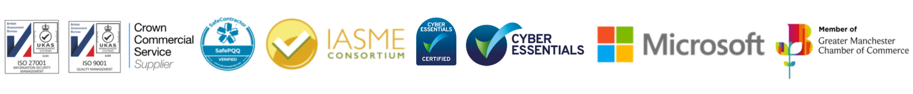 footer accreditation logos