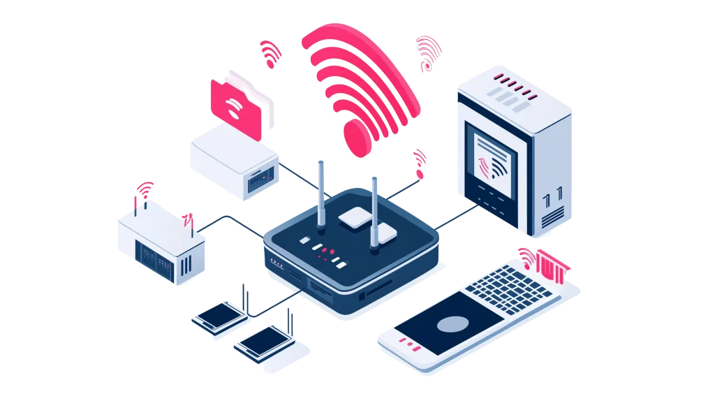 router wifi technology connectivity isolated white background1